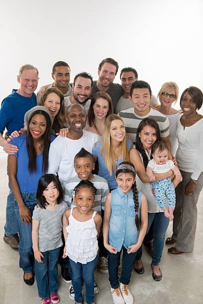 groupe public de tous les âges