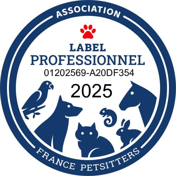 Label Professionnel 2025 France Petsitters Sandra Daulon